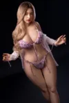 Isabella 5.18ft (158cm) Big Breast Seabeach Blonde ALL-IN-ONE TPE AI Love Doll & Silicone Blonde Sex Doll DX191004-S11
