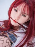 Kiana 5.18ft (158cm) Small Breast Japanese Campus Queen Red Hair ALL-IN-ONE TPE AI Love Doll & Silicone Sexdoll DX181007-S4