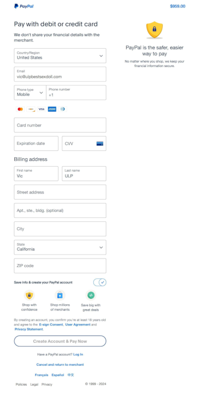 How To Pay 5 PayPal Credit card