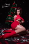 162cm(5.31ft) I-Cup Christmas Style Silicone Sex Doll Nicole, ROS Head T34