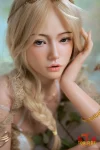 164cm(5.38ft) B-cup Blonde Full Silicone Sex Doll Victoria, ROS Head T57