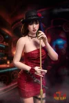 165cm (5.41ft) C-Cup Full Silicone Sex Doll Mika, ROS Head T58